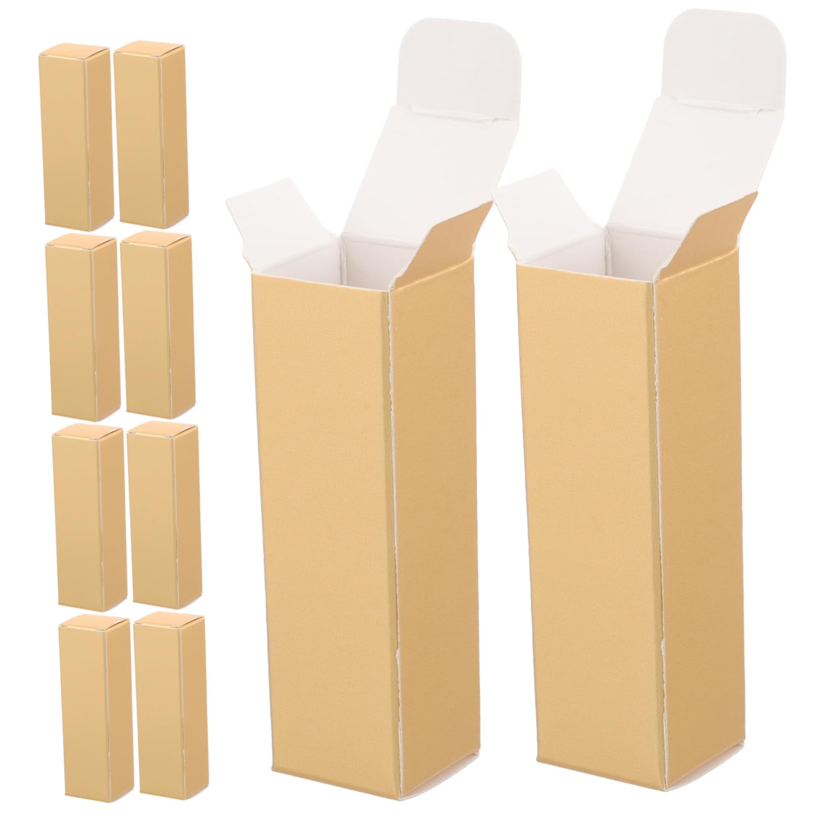 BESTYASH 4 Sätze Geschenkboxen Für Lippenstifte Leere Papierboxen Für Lipgloss Verpackungsboxen Für Faltbare Aufbewahrungsbehälter Für Lippenpflege Und Parfum Für Reisen Und 50 Stück * 4