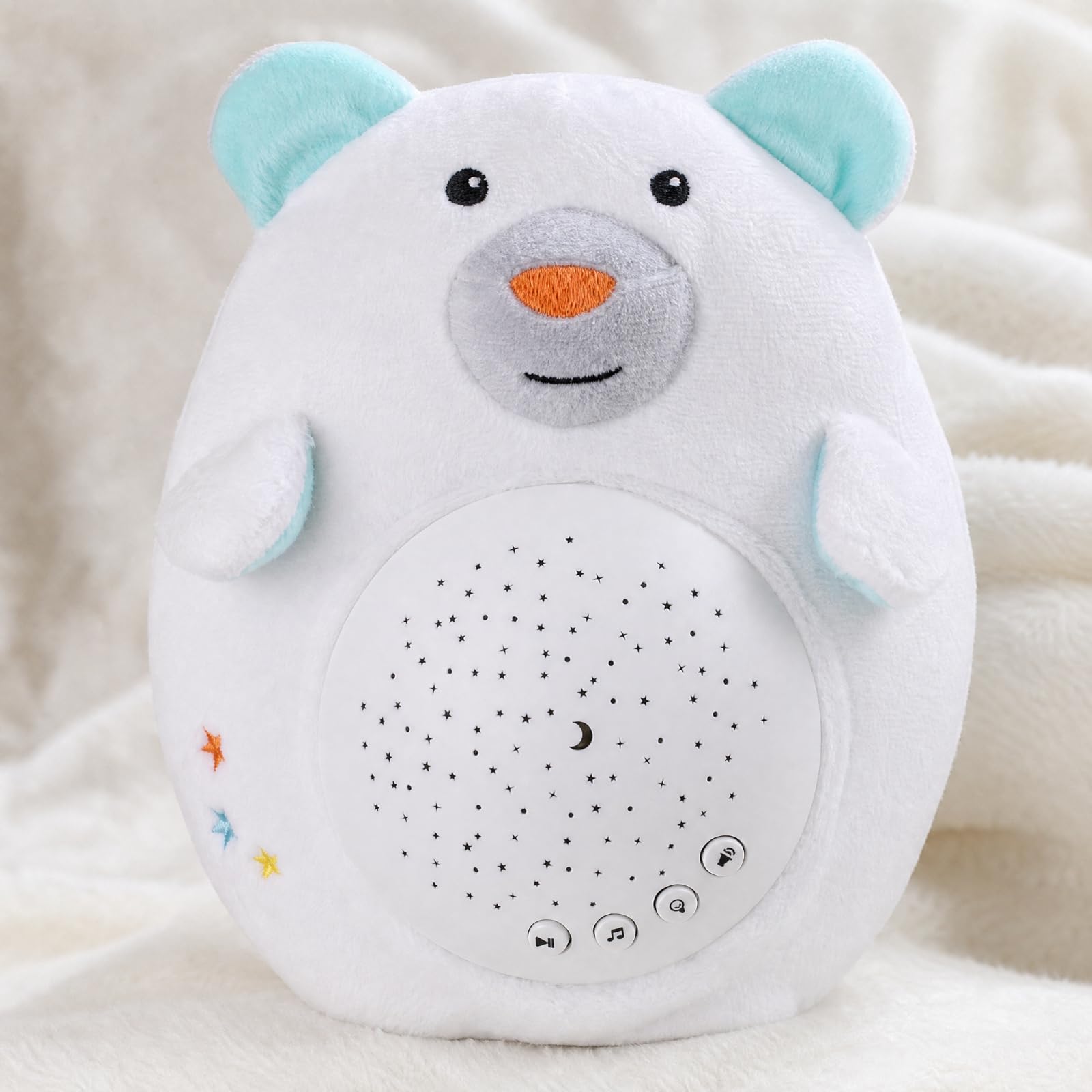 Gralara Peluche con Modulo di Proiezione e Morbido Peluche con Proiezione di Spettacolo Soffusa Luce Notturna Le per Neonati, Forma di Gufo