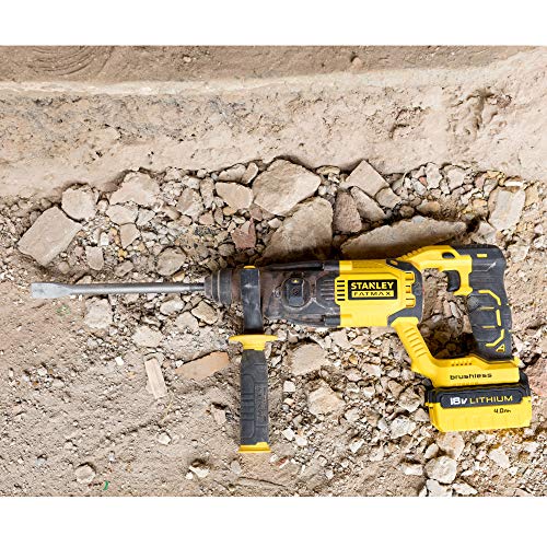 Stanley SDS-Plus Hammer 18 V Brushless 1,5 J, Geschwindigkeit 0-2.200 U/min, 5.775 ipm, FMCD900M2T-QW – Bild 3