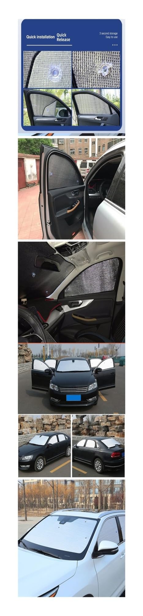Parasol Coche Parasoles De Cobertura Completa Para Coche Para VW Para Jetta A7 MK7 Para Vento 2019 ~ 2023 Cubierta Reflectante Para Parabrisas Parasoles Parasol Ventana Coche ( Tamaño : Rear Windows 5