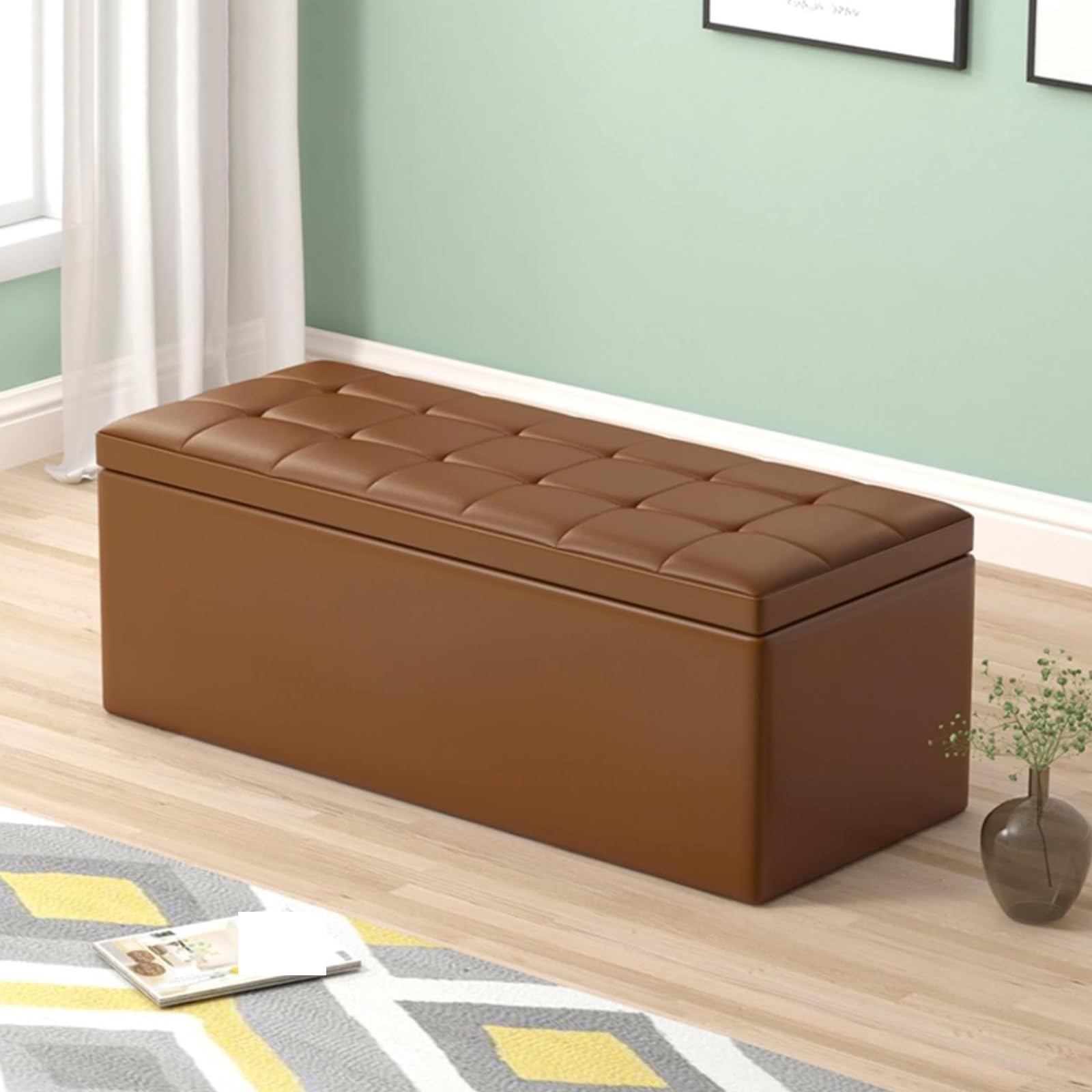 Coffre-banc rectangulaire pour optimiser l'espace dans votre magasin