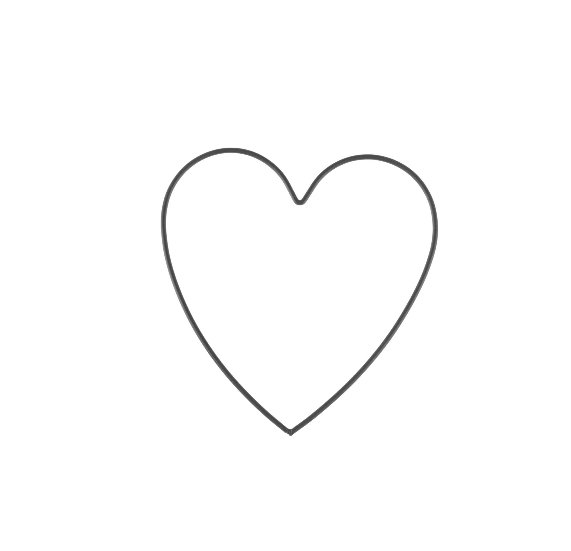 thumbnail: GLOREX Metalen Hartenset - 3 Witte Frames (15, 20, 28 Cm) Voor Knutselen & Decoratie