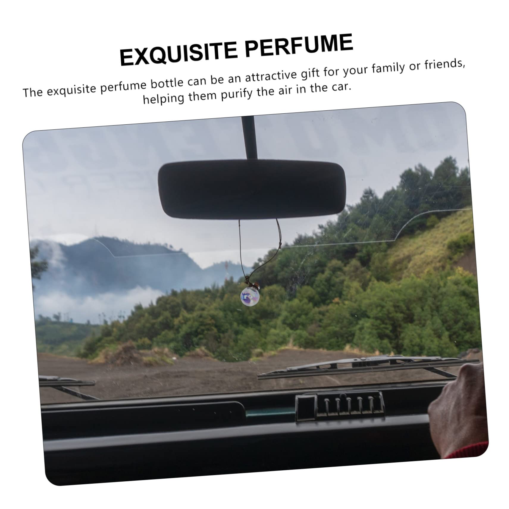Supvox 20stücke Auto Duftflasche Mit Getrockneten Blumen Hängende Parfümflaschen Luftreinigung Im Auto Dekoration Für Zuhause Stilvolle Aromatherapie Für