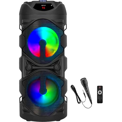 LIMBRO Thunder Tower Speaker, 40W with Upto 6 Hours Playback, 2000mAH Battery, Bluetooth Speaker with mic