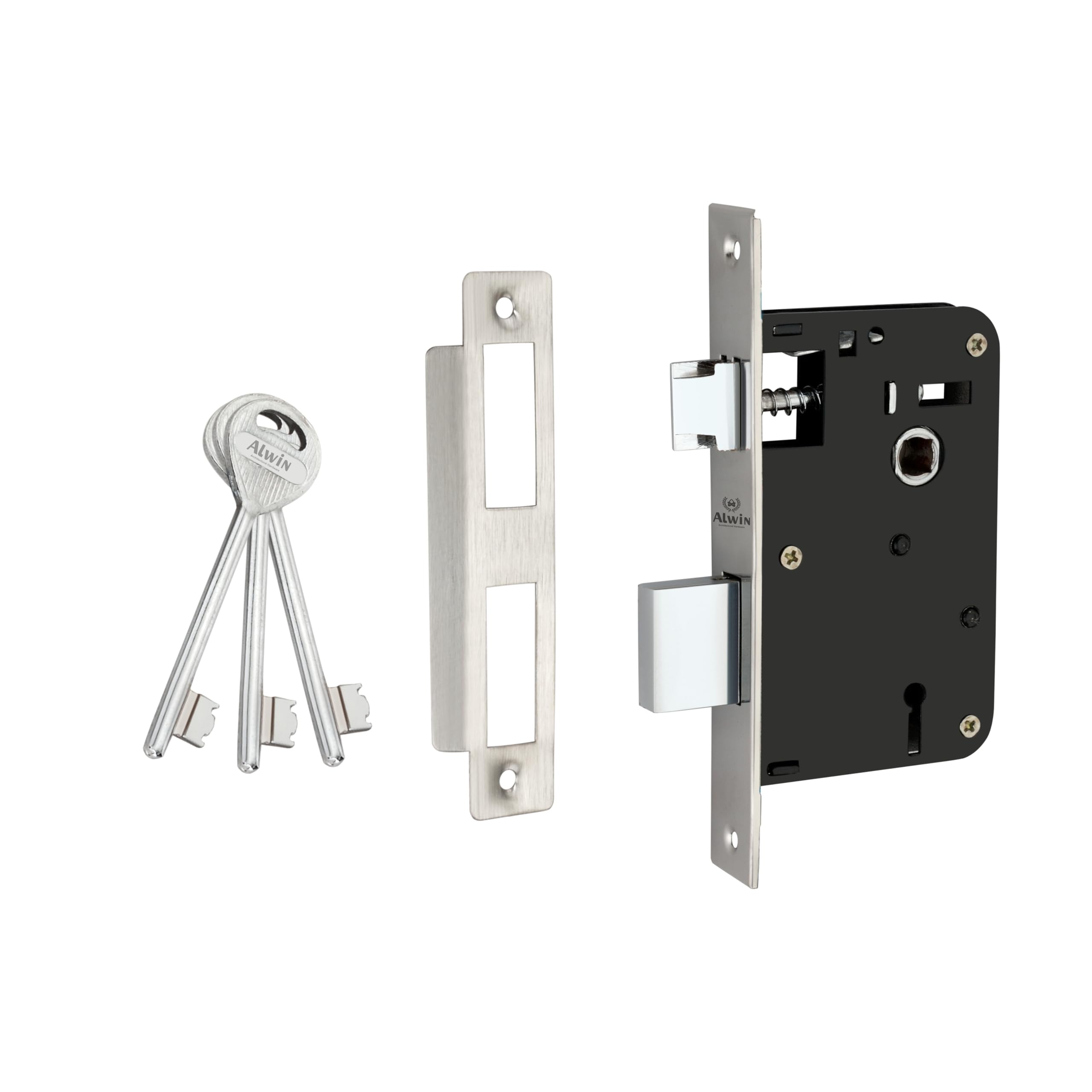 Alwin Stinger Mortise Lockset - 6 Lever, 3 Keys -4