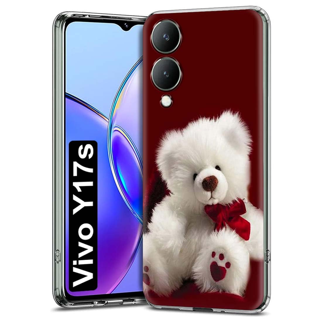 Fashionury Soft Silicon Slimfit Back Cover for Vivo Y17s Stylish Printed Back Cover for Vivo Y17s -D0011 (B0CM22G7BC) Amazon Price History, Amazon Price Tracker