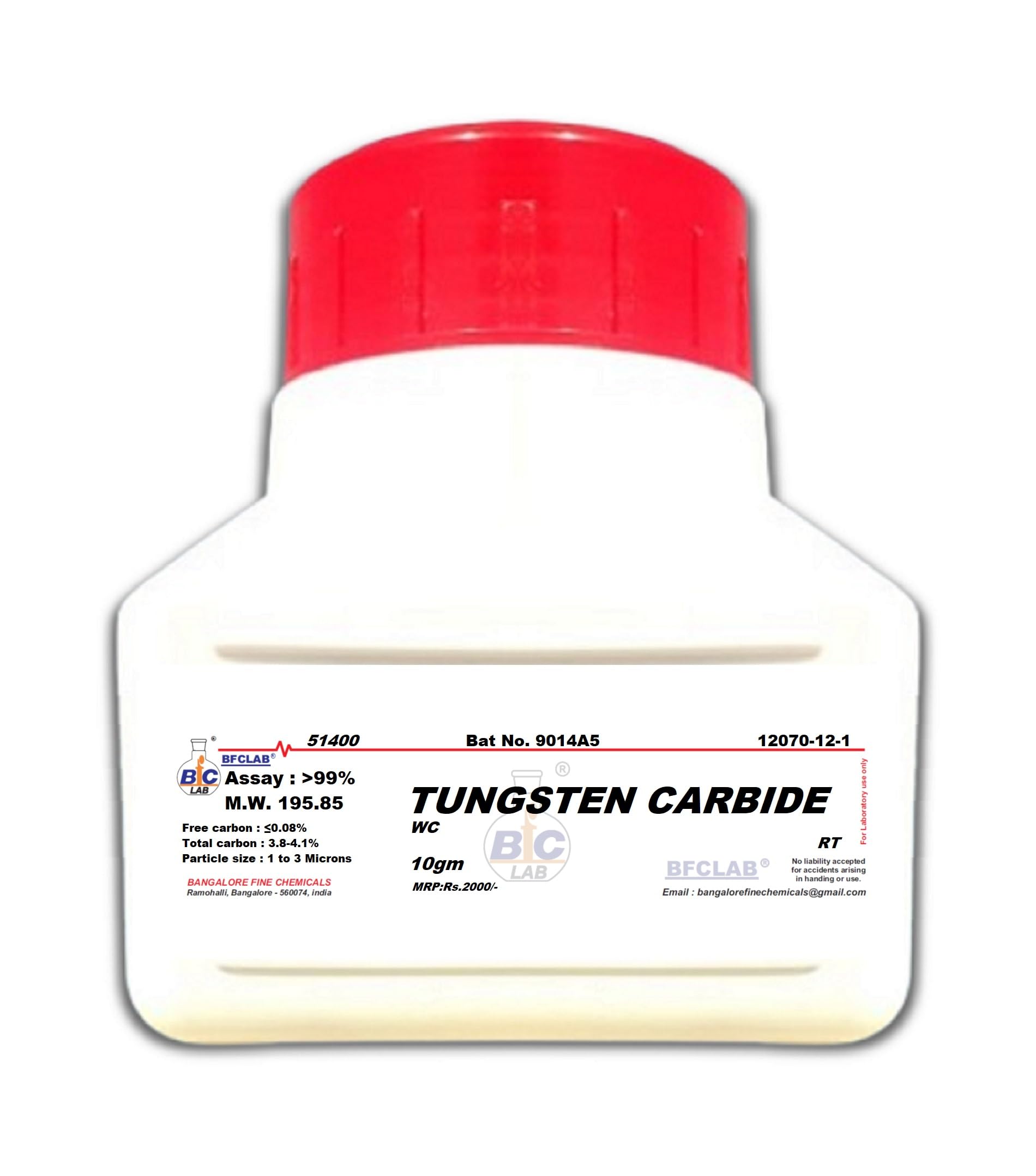 BFC TUNGSTEN CARBIDE POWDER (1 to 3 Microns) - 50gm CAS No. 12070-12-1-image-30