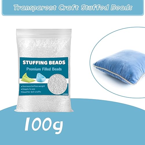 Miniatura 3 de Relleno de poliéster de 5.29 oz, 3.52 onzas de cuentas de relleno de alta calidad, relleno para animales de peluche, relleno de fibra de pelusa de