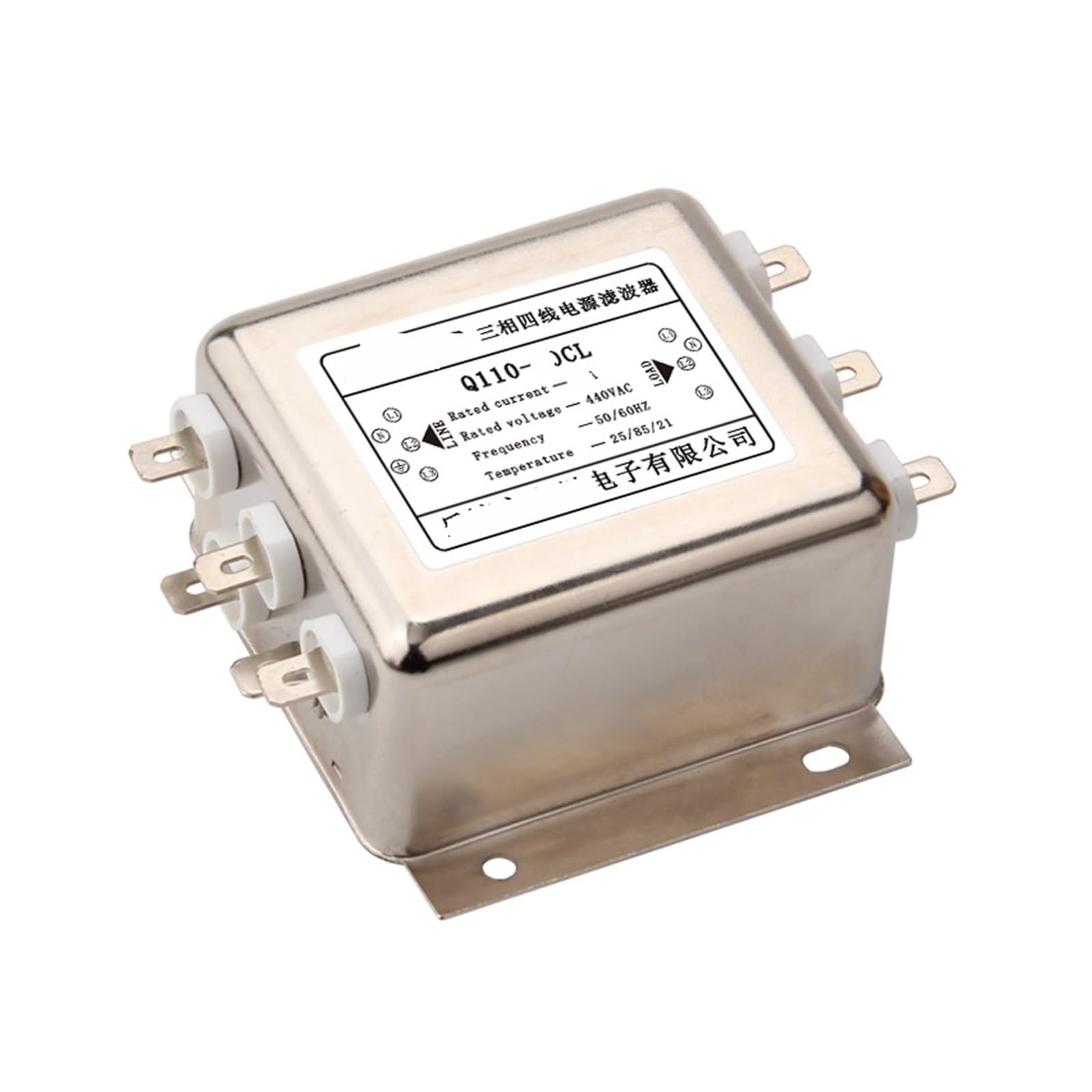 Filtre triphasé triphasé 3A Q110-3CL pour éliminer les pannes d'automates électriques
