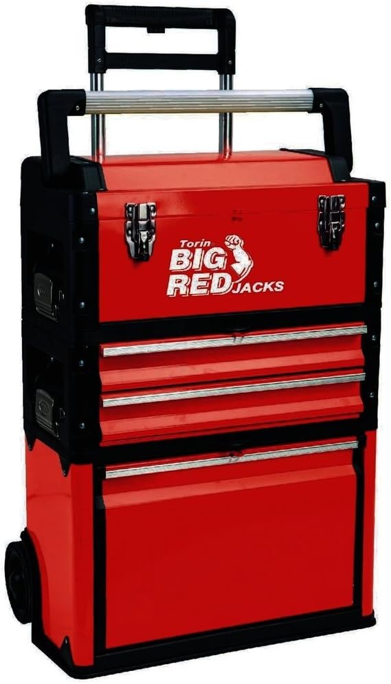 Abratools 530000670 Ftx305abd Portable Trolley Tool Holder, red