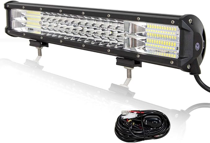title=Willpower Barra Led Fuoristrada 46cm 252W Barra Luce a Led Con Cablaggio 12V 24V