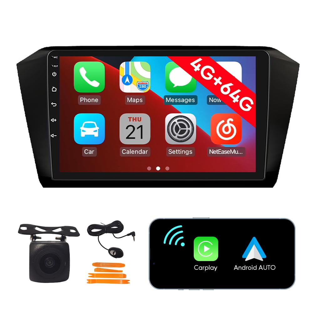 [4G 64G] Android Car Stereo FM Radio Carplay Android Auto 10