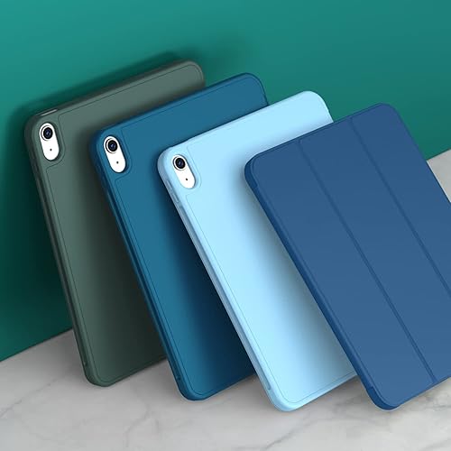 Miniatura 71 de iMieet Funda para iPad (A16) de 11ª generación/iPad de 10ª generación [11 pulgadas 2025/10.9 pulgadas 2022] con soporte para lápices, funda Azul