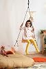 Bundera Basic Wood Sensory Trapezoidal Swing Children Gymnastics Activity Development Swing
