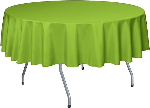 Miniatura 7 de Ultimate Textile - Paquete de 10 manteles redondos de lino de poliéster de 72 pulgadas, color blanco