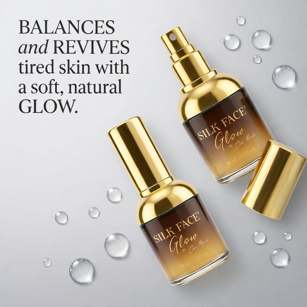SILK FACE Glow Anti-Aging Hydrating Face Mist – Lightweight Facial Spray with Silk Extract & Collagen Support for Radiant Skin, Fine Line Care & Daily Hydration – Face Mist for Women, 1.7 fl oz