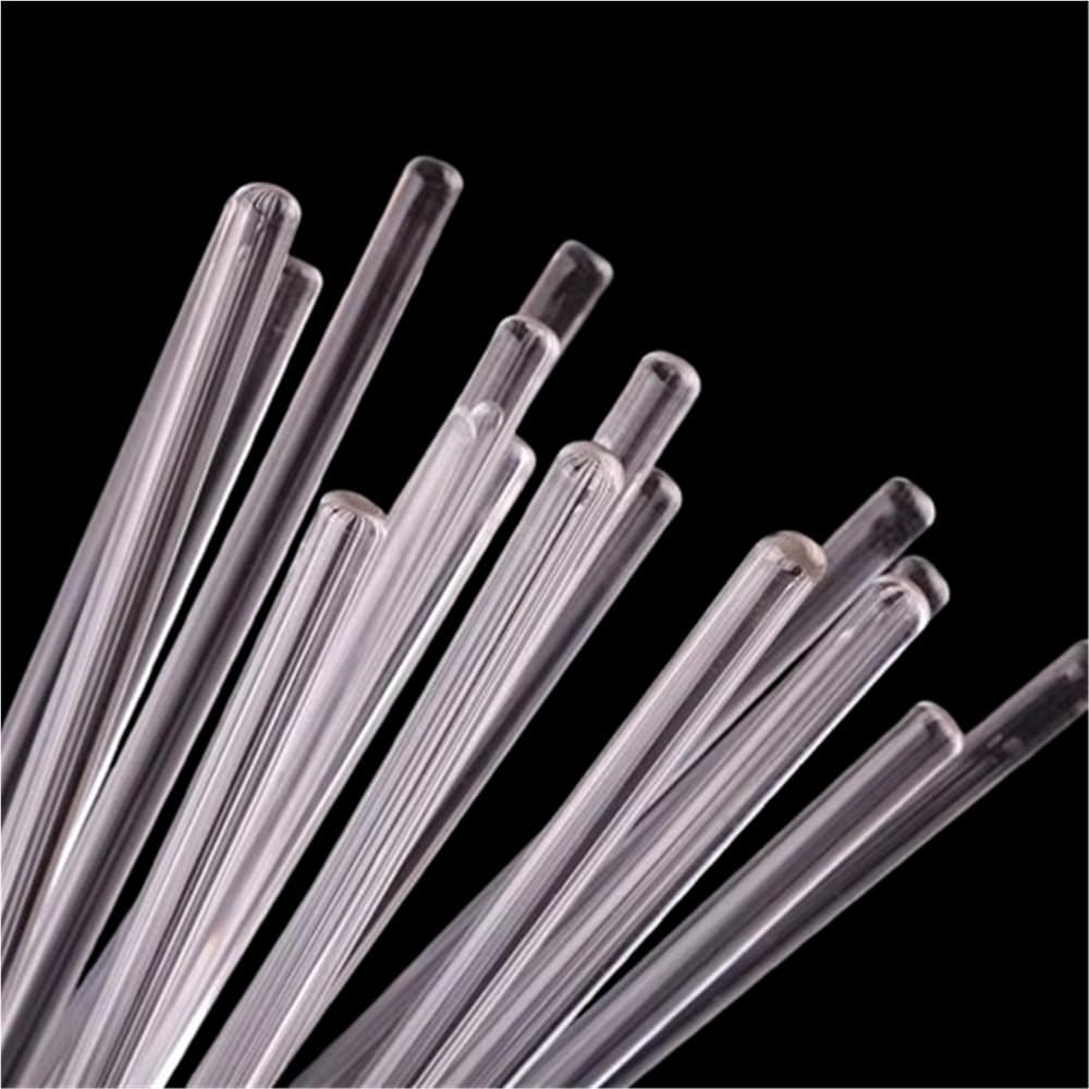 Bastoncini di agitazione in vetro da 10 pezzi, bacchette di agitazione in vetro borosilicato da laboratorio, agitatore agitatore da 5/7/8/10 mm di diametro 300/350/400 mm di lunghezza(12x150mm)