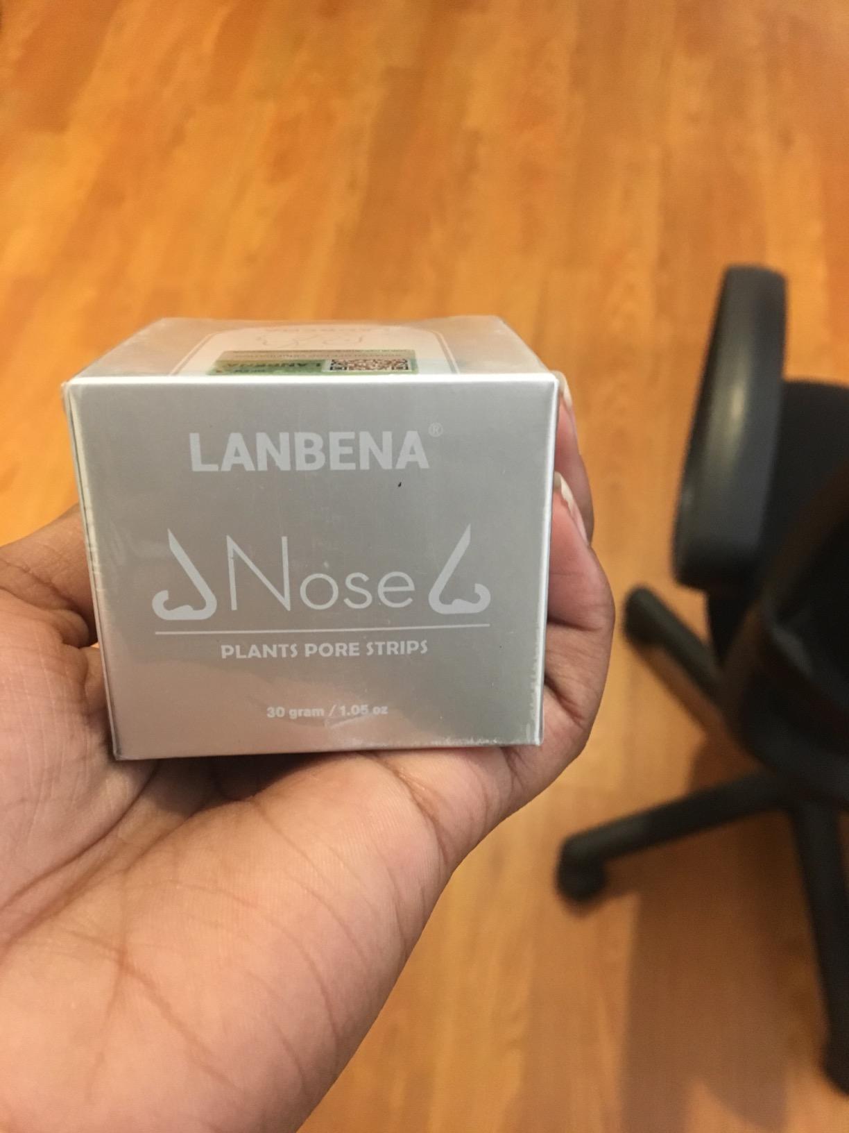 LANBENA Blackhead Mask, Nose Plants Pores Strips Blackhead Remover Mask Peel off Mask Facial Pore Cleanser Purifying Face Mask Nose Strips (1.06 Ounce) - White
