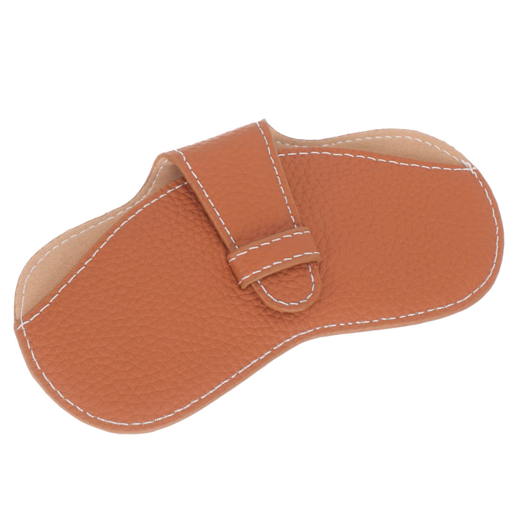 Ipetboom Bolsa De Gafas Gafas De Lectura De Viaje Estuche De Gafas De Viaje Largo Delgado Gafas De Luz Azul Resistente Estuche Para Anteojos Casos Viajar Brown Cuero