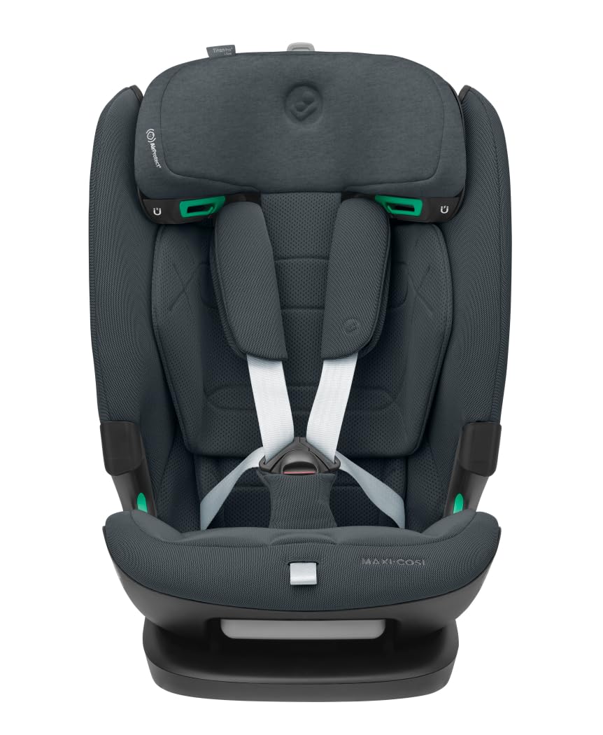 Maxi-Cosi Titan Pro² i-Size Kindersitz, 76 - 150 cm, 15 Monate-12 Jahre, G-CELL-Seitenaufprallschutz, ClimaFlow, 4 Liegepositionen, Authentic Graphite
