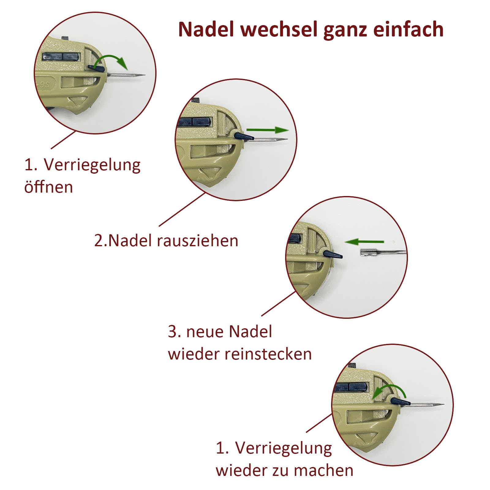 Heftpistole - Etikettierpistole ARROW 9S + 5 Ersatznadeln + 1.000 Kartonetiketten Etiketten 30x45 mm + 1.000 Heftfäden Standard (40mm Heftfäden)