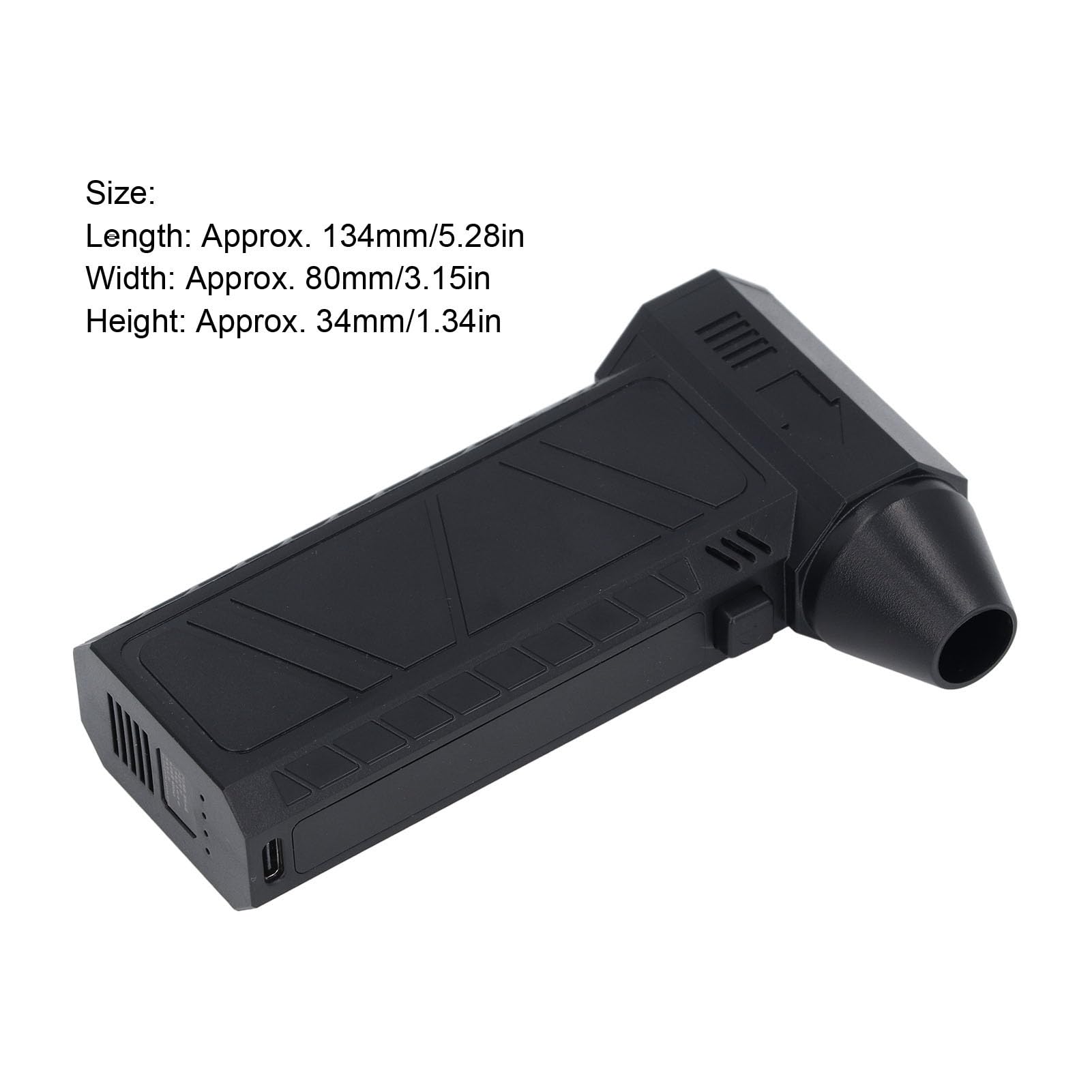 Elektryczny Odkurzacz, 130 000 Obr./min, Regulowane Prędkości, materiał ABS, USB Typu C, 4 Biegi, Akumulator 4000 MAh, Dmuchawa Strumieniowa 130 000 Obr./min, do Samochodu,