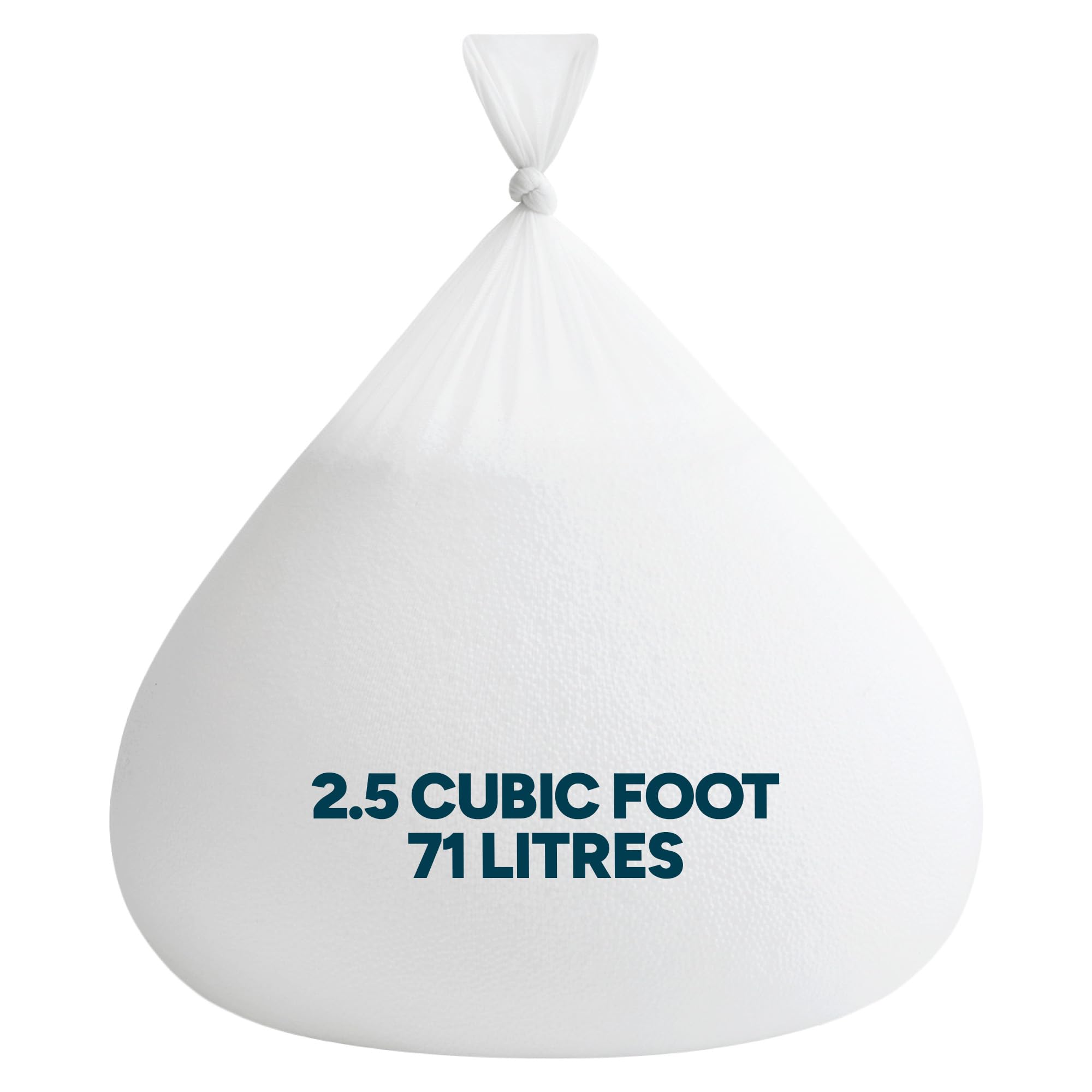 icon Bean Bag Refill, 2.5 Cubic Foot, 71 Litres, Bean Bag Filling with Free flow Polystyrene Beads to top up Beanbags, Bean Bag Filler for Beanbag Chairs, Ideal or Small Beanbags, Made in UK