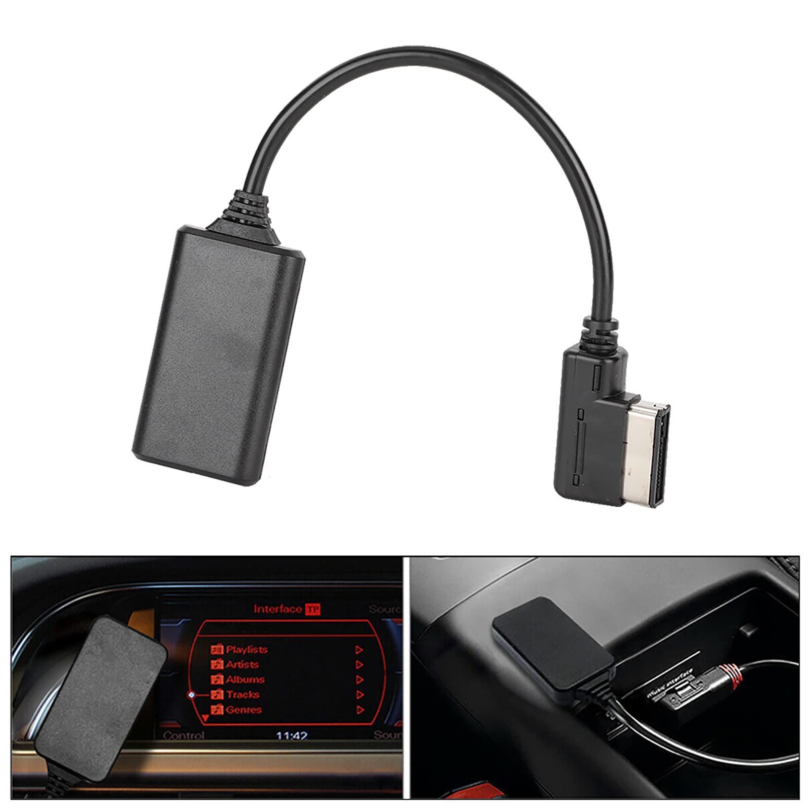 Tbest Bluetooth okabel, Bluetooth5.0 AUX Music Interface MP3 Adapter o Kabel o Anschluss Adapterkabel Ersatz für AMI MMI MDI Ersatz für ///R7/S5//A6L /A8L /A4L