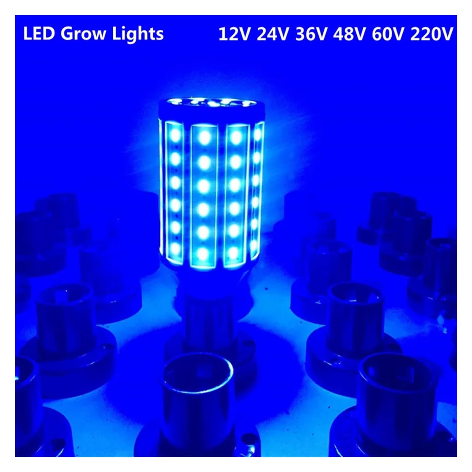 Lampada da coltivazione a LED rossa blu verde mais blub E27 E26 E14 B22 lampada da coltivazione for serra per interni ed esterni(170 LEDS,Green)