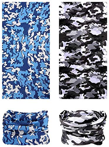 Image of Okara Bandana Head Wrap Scarf Neck Warmer Headwear Balaclava for Sports Pack Of 9