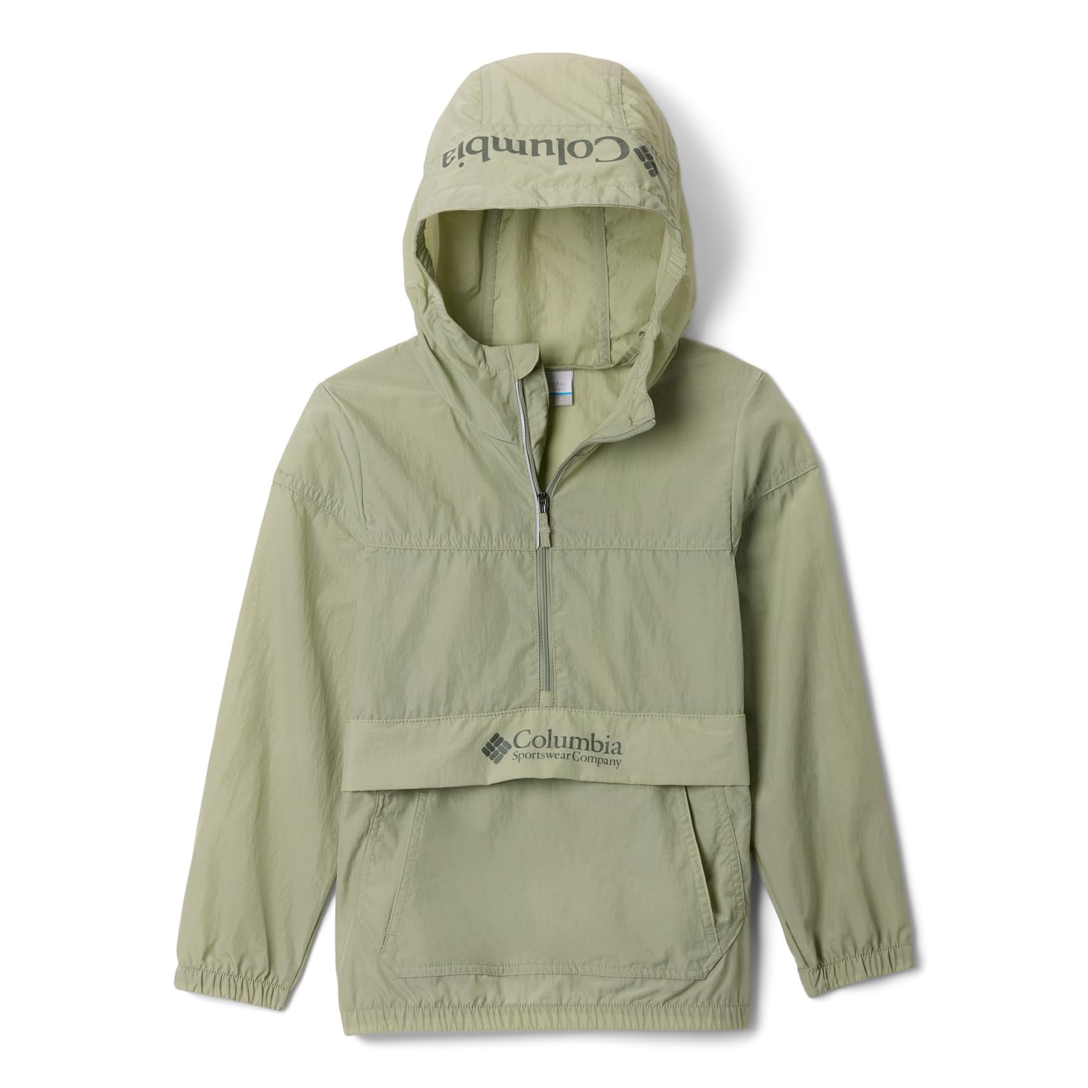 Columbia Youth Unisex Challenger 2 Windbreaker, Lightweight Windbreaker Jacket, Safari, XXS
