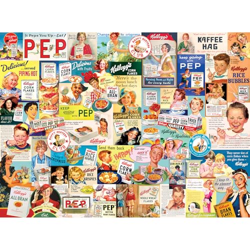 RoseArt - Kellogg's - Cereal Ads - 1000 Piece Jigsaw Puzzles for Adults - image 2