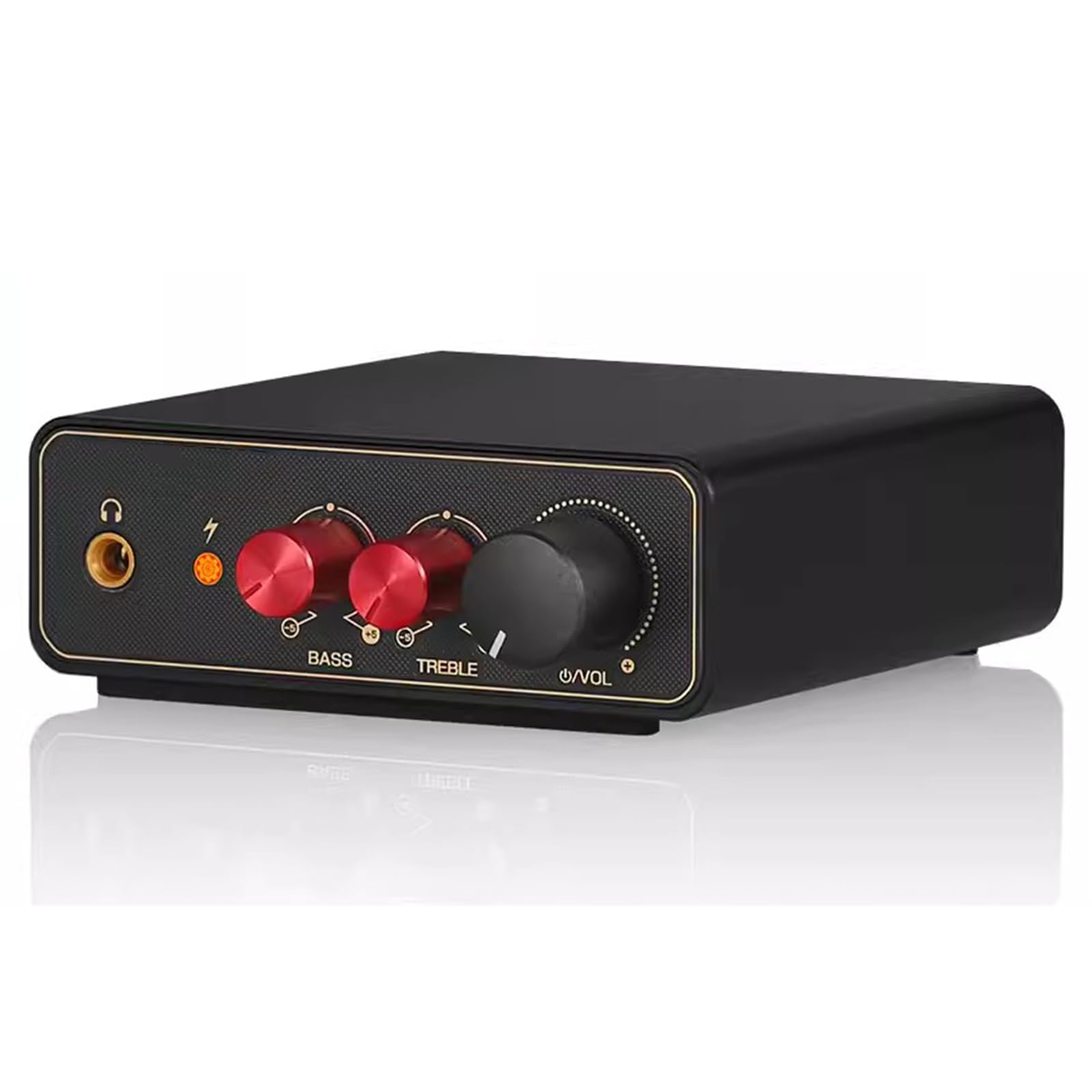 Mini preamplificatore Phono MM/MC, preamplificatore per Giradischi, con Controlli del Volume, Uscita Cuffie RCA e da 3,5 mm, per Giradischi LP in Vinile/Giradischi