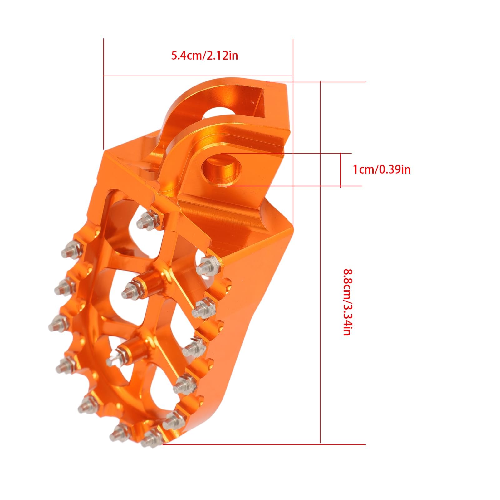 Poggiapiedi in alluminio per moto KTM SX-E EXC 2 pezzi