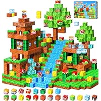 LUVTOY Magnetische Bausteine - 108 Teile Magnetbausteine Kinder - Magnetische Spielzeug Magnetspielzeug Magnete Kinder - Spielzeug ab 3 4 5 6 7 8 9 Jahre Jungen und Mädchen (2 cm)