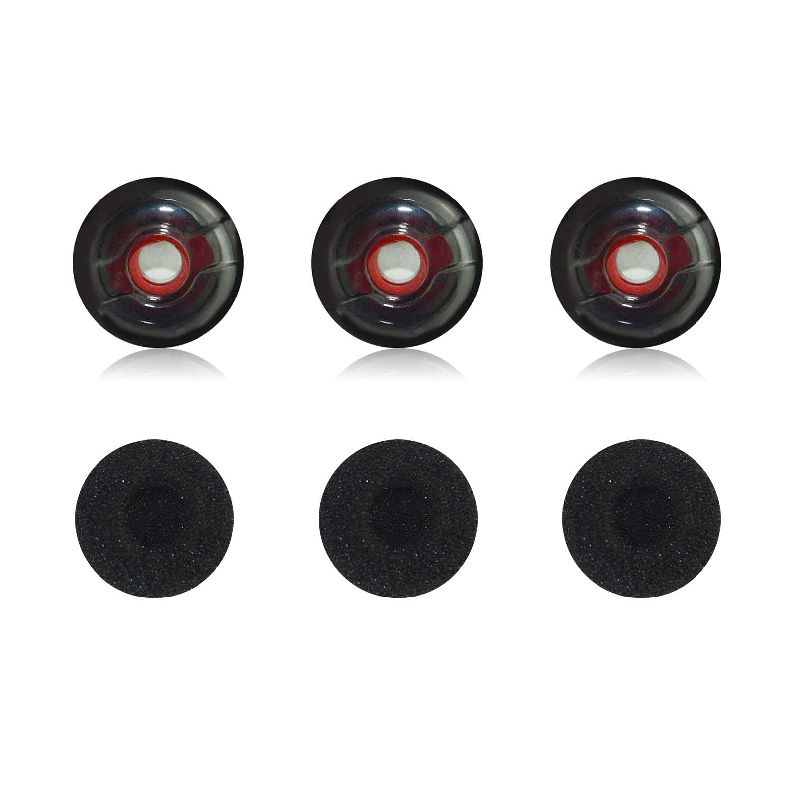 RhinenetReplacement Original Ear Tip with Foam Covers For Plantronics Voyager 5200 Series / 5210/5220 5200 UC Bluetooth Headsets (Medium)