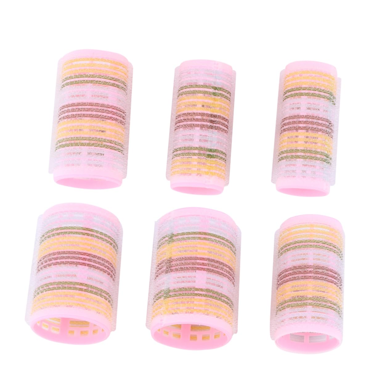 BESTYASH 6pcs Plastic Roller Hair Styling Tool Creative Curling Hair Stick for Women Pink for Effortless Curls