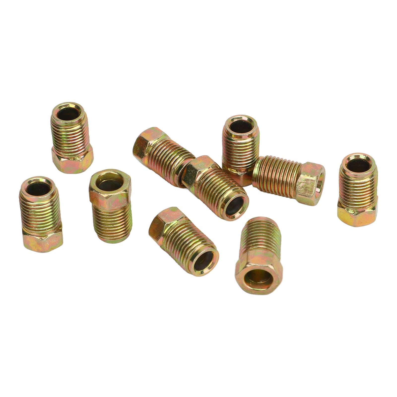 30 Piezas Accesorios de Línea de Freno 3/8 Pulgada 24 Hilos Unión de Línea de Freno Resistente de Metal para Tubo de Línea de Freno de 3/16 Pulgada Garantiza una Conexión