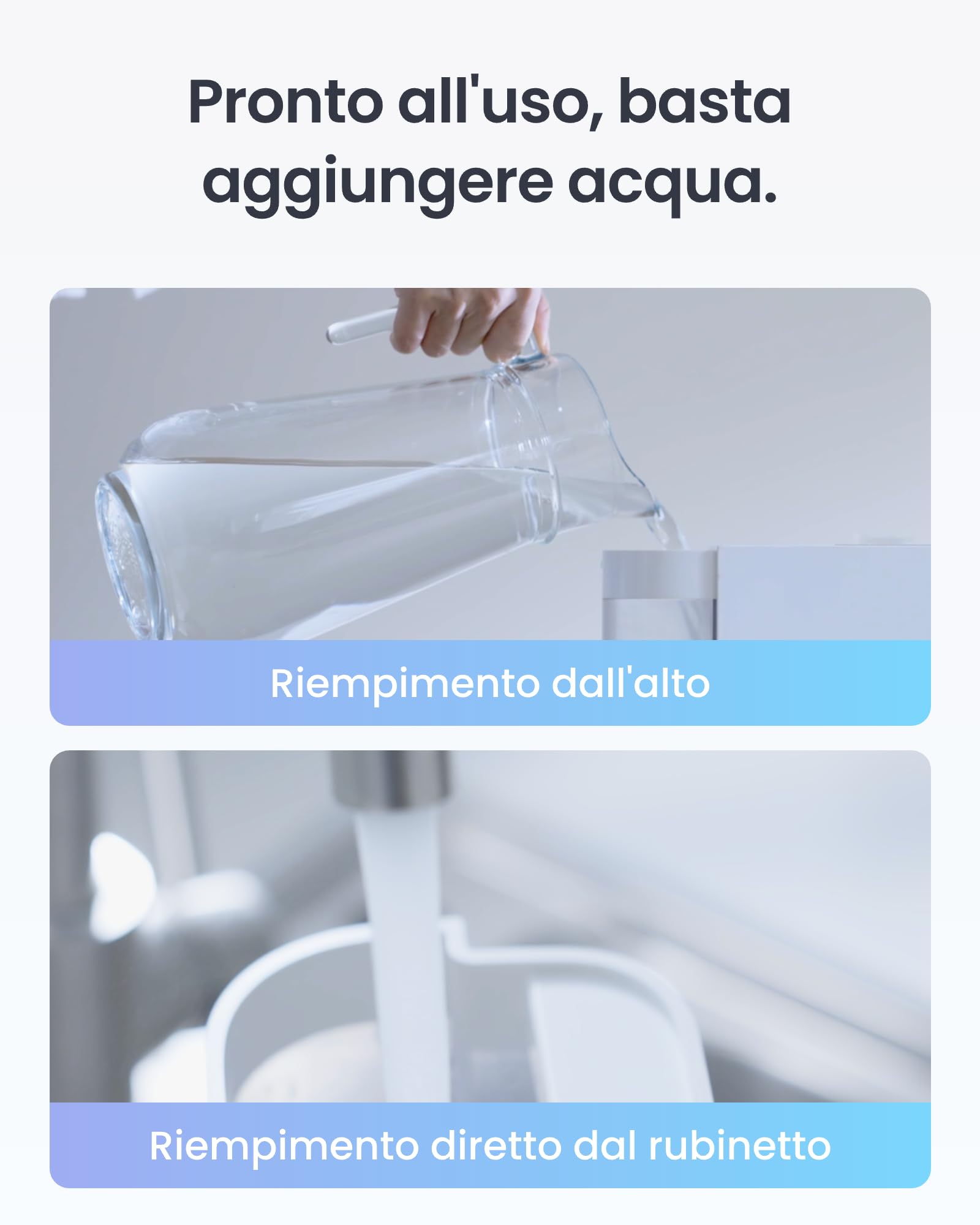 SwitchBot Umidificatore a vapore camera letto, 750ml/h, 4,5L stanze grandi, No nebbia No residui, Rabbocco dall'alto, Filtro lavabile, Silenzioso per bambini, Alexa, Google Home, HomeKit, Matter