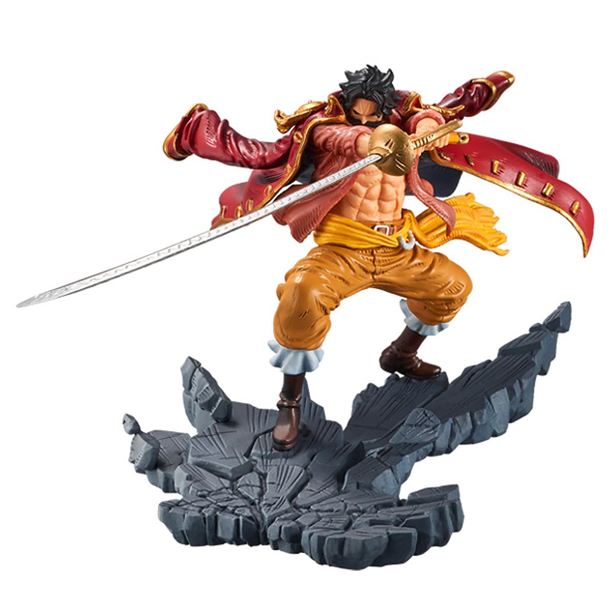 Banpresto GOL D. Roger One Piece Action Figure, Manhood-Special Ver 9 cm, BP28835P Multicolor, Collectible Figure, Optimal for Anime Fans