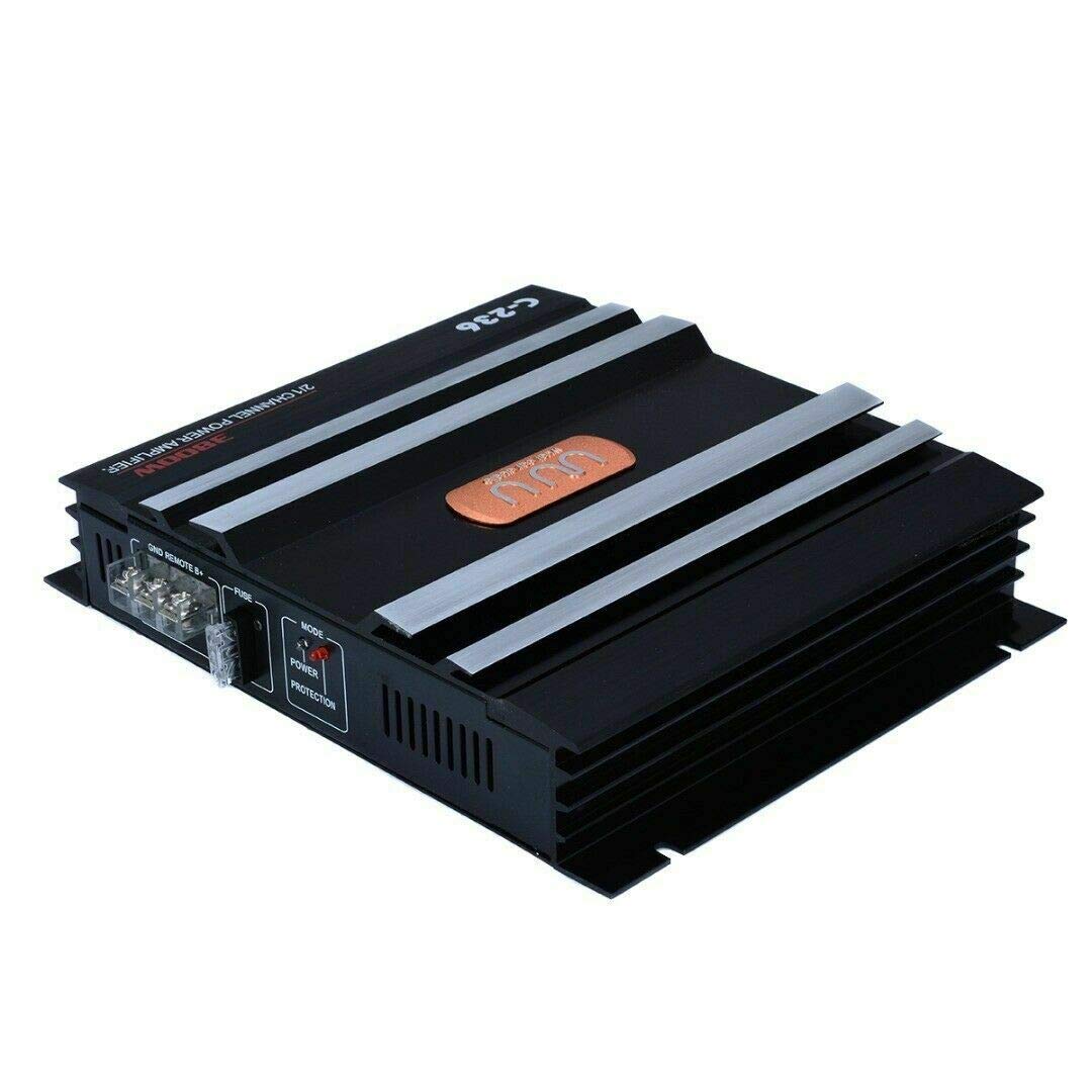 2 Kanal Autoverstärker, MACHSWON 3800W Car Audio Leistungsverstärker Bass Box Subwoofer 2Channel Verstärker