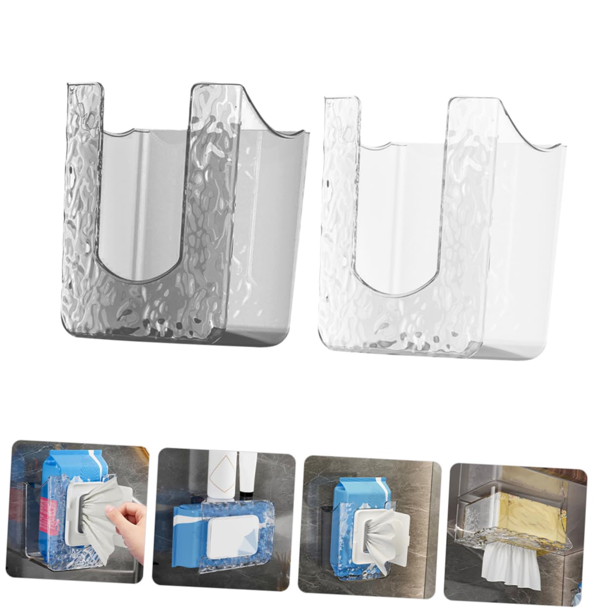 IMIKEYA 8 STK Taschentuchbox für die Wand Halter für Badezimmertücher Handschuhhalter für Wandhalterung papierhandtuchhalter badzubehör Küchenrollenhalter Wischtuchspender für Badezimmer
