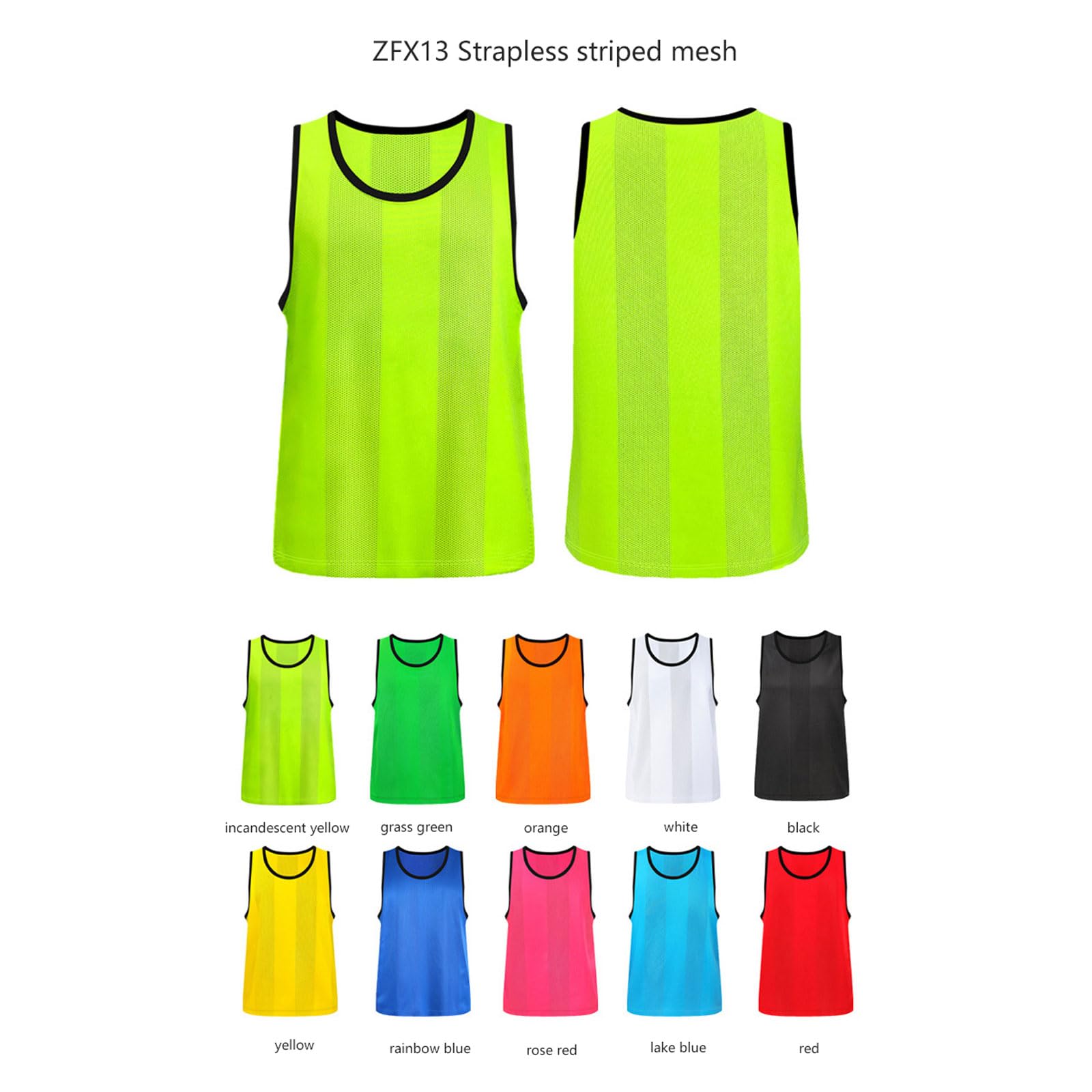 Lot De 24 Gilets D'Entraînement Numérotés Réversibles Rouge/Bleu Pour Football Et Sports D'Équipe