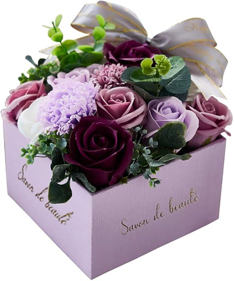 Amazon 母の日 ソープフラワー 大切な人に想いを伝える Groovy ギフト 花束 花瓶 ボックス 誕生日 プレゼント 花 枯れない花 メッセージカード付 パープル 樅 プリザーブドフラワー オンライン通販 Amazon 母の日 ソープフラワー 大切な人に想いを伝える Groovy ギフト 花束 花瓶 ボックス 誕生日 プレゼント 花 枯れない花 メッセージカード付 パープル 樅 プリザーブドフラワー オンライン通販