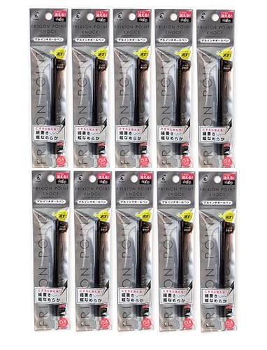 パイロット 消せるボールペン フリクションポイントノック 超極細0.4mm P-LFPK25S4-B×10本