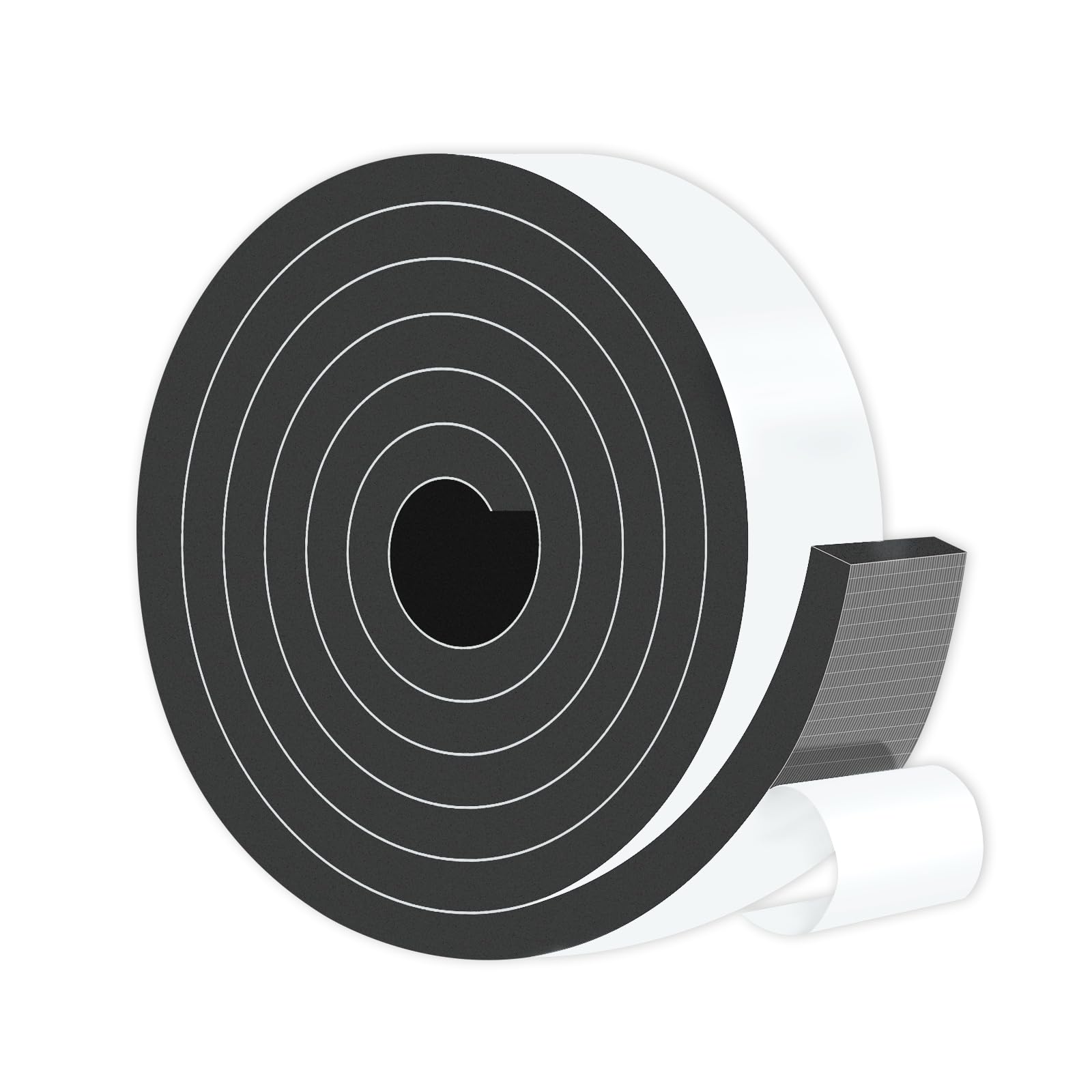 Weather Stripping Door Seal,High Density CR,2 in x 1/2 in x 6.5Ft