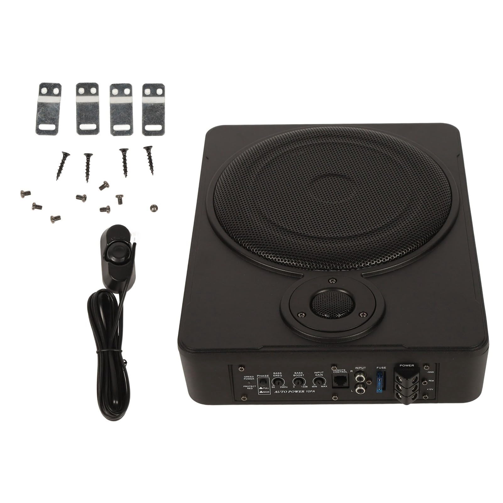 Ausla 10-calowy Subwoofer Samochodowy, 600 W Ultra Cienki z Wzmacniaczem