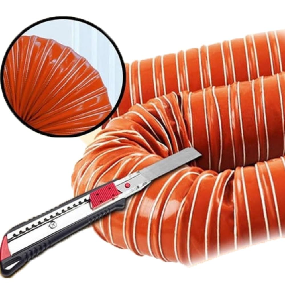 Manguera De Escape De Silicona Tubo Flexible 50mm 55mm 60mm 70mm Tubo Aire Acondicionado Longitud 2m 4m Manguera Flexible Para Automocion(4m/13.1ft,250mm-9 3/4in)