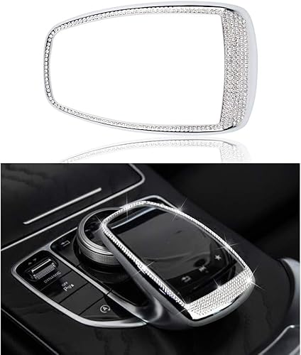 LECART Bling Bling - Tapas de control central multimedia y protección para control de medios de comunicación, cubierta para emblema para