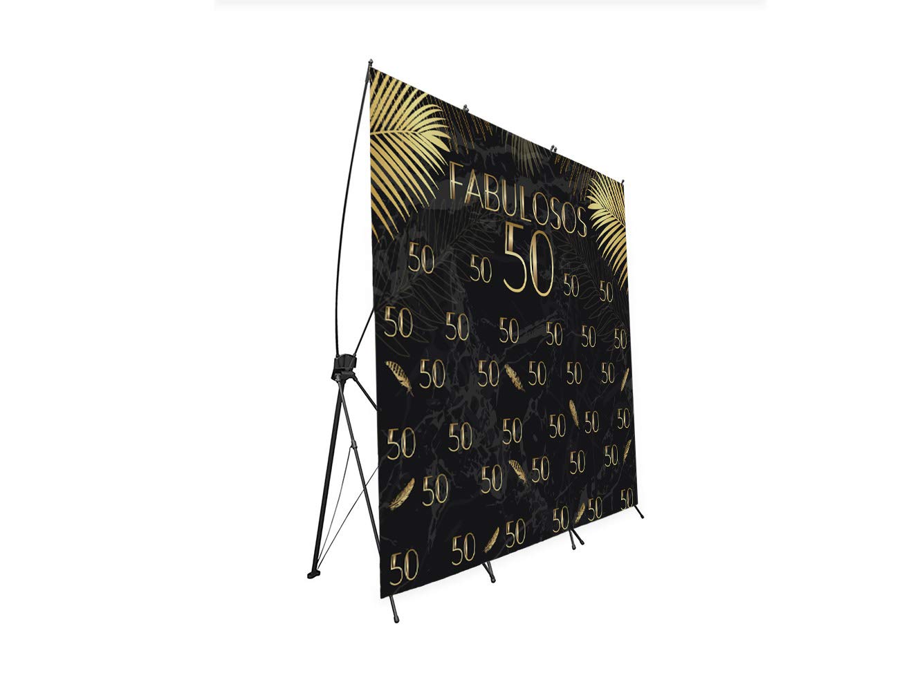 Oedim Photocall X-Banner Extensible 100% Fabulosos 40 | 335x200cm| Regalos para Cumpleaños | Photocall Económico y Original | Ideas para Regalos | Regalos Personalizados de Cumpleaños